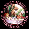 thumbnail image 3 of CafePress - A Very Merry Unbirthday To You Men's Dark Pajamas - Men's Dark Loose Fit Cotton Pajama Set, 3 of 7