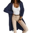 thumbnail image 2 of "Aayomet Cardigan Sweaters For Women Dressy Cardigan for Women Draped Kimono Long Sleeve Open Front Sweater Outerwear with Pockets,Navy S-XXL", 2 of 3