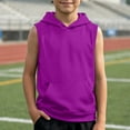 thumbnail image 2 of Boys Tank Top Muscle Tee Sleeveless Workout Shirt Athletic for Kids Basketball Sleeve Youth, 2 of 5