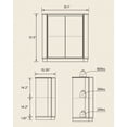thumbnail image 2 of Joyyskill Corner Storage Cabinet, Small Corner Floor Cabinet with 2 Doors and 2-Tier Shelves, Modern Wooden Narrow Storage Organizer, Light Oak, 2 of 6