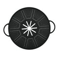 thumbnail image 1 of Tapa de silicona antiderrames, multifuncional, para cocinar y freír negro, 1 of 9