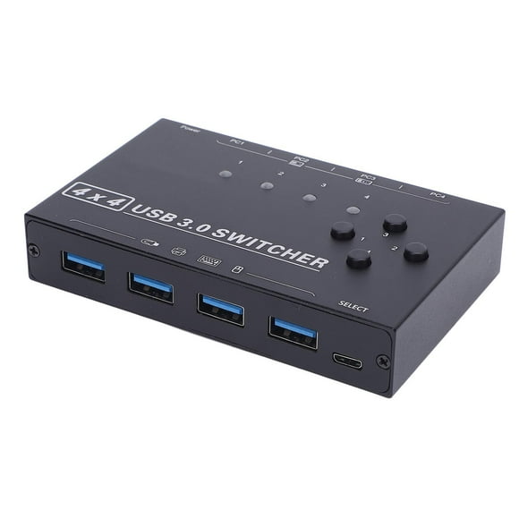 USB Switch Selector, Convenient USB Switcher for 4 Computers