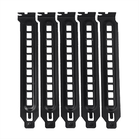 5 * PCI Slot Cover-Black