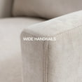 thumbnail image 3 of Large Swivel Chair, Upholstered Armchair, Modern Chair, Skin-friendly Gradient Color linen fabric, Comfortable to Sit. Suitable for Reception Living Room, 3 of 10