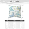 thumbnail image 4 of ZICANCN Colorful Butterfly Rose Flower Throw Pillow Covers, Bed Couch Sofa Knit Decorative Pillow Covers for Living Room Farmhouse, 12"x12", 4 of 8