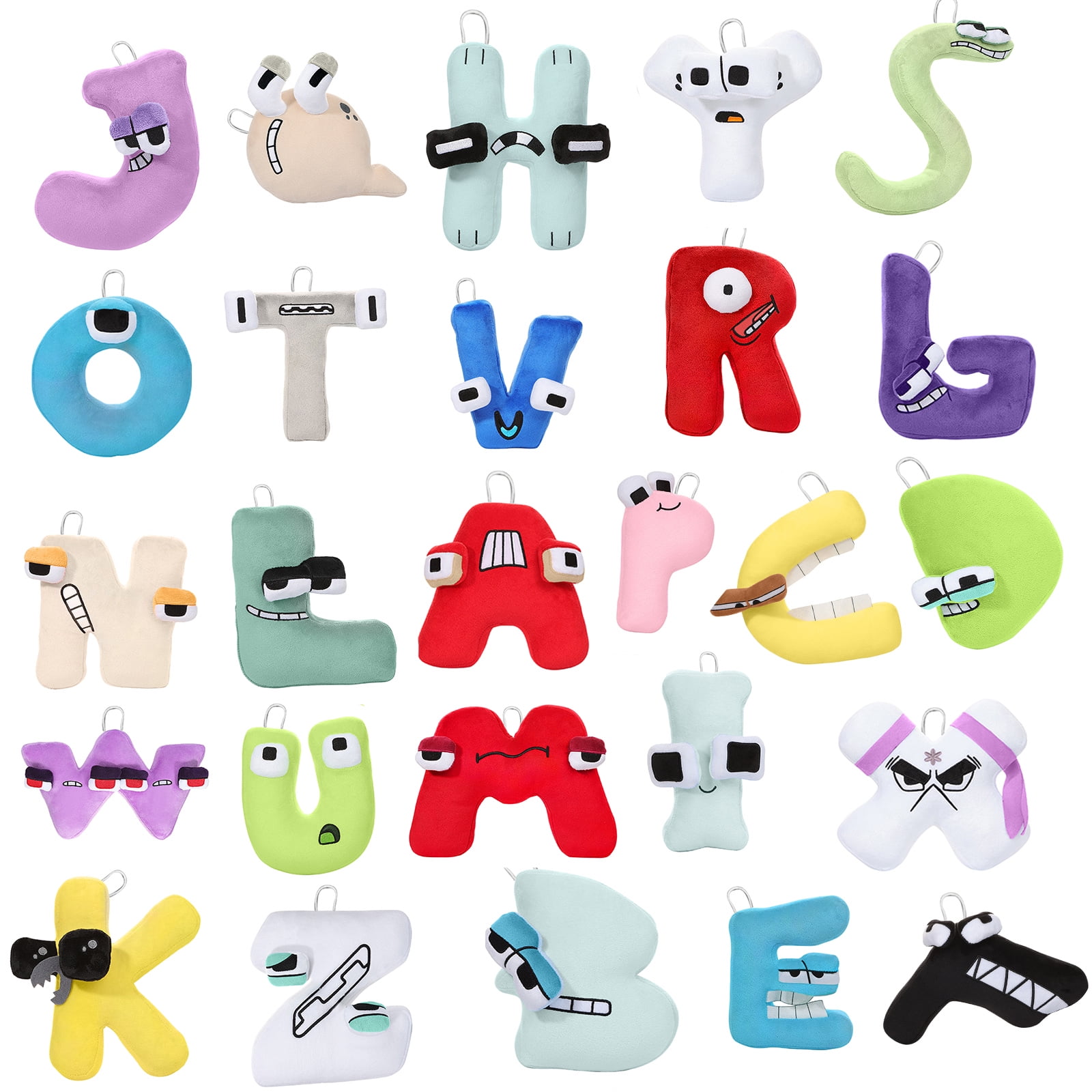 26 Letter Alphabet Plush Toys, Lore Plushies, Soft and Cuddly,Preschool  Stuffed Animals and Toys, Holiday and Birthday Gifts for Kids (Alphabet U)  