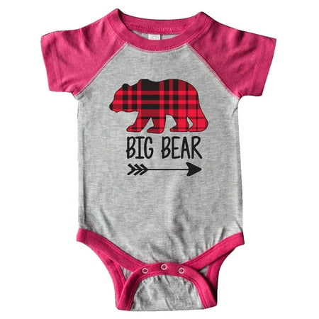

Inktastic Plaid Big Bear with Arrow Gift Baby Boy or Baby Girl Bodysuit