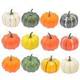 thumbnail image 1 of 12PCS Artificial Pumpkins Realistic Lifelike Faux Vegetable Simulation Pumpkins, 1 of 10