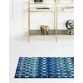thumbnail image 4 of Rugs.com Moroccan Trellis Collection Rug – 12 Ft Runner Navy And Teal Medium Rug Perfect For Hallways, Entryways, 4 of 6