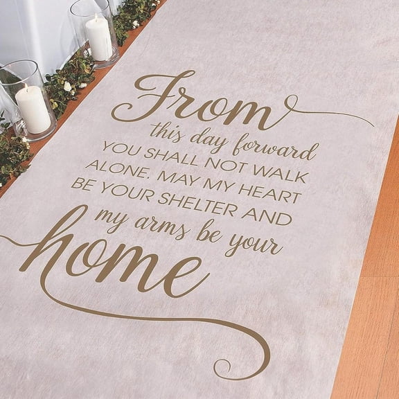 White Wedding Aisle Runner - Premium Non-Slip Carpet for Indoor & Outdoor Ceremony | Elegant Bridal Walkway Decoration with Easy Setup for Church, Garden & Beach Weddings