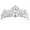 Pink, variant on Bridal Rhinestone Tiara Gem Crystal Hair Crown Princess Headpiece Wedding Hair Accessories for Women and Girls