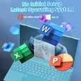 thumbnail image 6 of Fsjun 16" Blue Laptop, Color Backlit Keyboard, Fingerprint, (Win 11 Pro + Office 2019), Celeron N5095, 12GB DDR4 RAM, 1TB SSD, 2K FHD IPS Display – Lightweight Laptop for Study & Work, 6 of 10