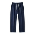 thumbnail image 3 of Dagegui Mens Casual Sweatpants Open Bottom Lounge Pants with Pockets Loose Fit Elastic Waist Sweatpant Fall Running Workout Sweat Pant Blue L, 3 of 4