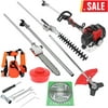 Yotoy 5 In 1 52cc Petrol Hedge T-rimmer Chainsaw Brush Cutter Pole Saw Outdoor Tools