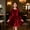 Wine, variant on Tdoqot Girls Velvet Party Dresses- Elegant Long Sleeve Soft Crewneck Kids Winter Midi Dress Red Size 5-14