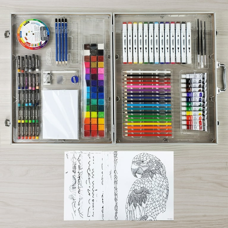 ArtSkills Essential Portable Premium Art Supply Kit, 200 Pieces