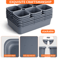 thumbnail image 7 of 45 PCS Plastic Drawer Organizers Set, 3-Sizes Vanity and Makeup Organizer, Desk and bathroom Drawer Organizer Trays, Organizers and Storage for Makeup, Jewelry, Gadgets, Utensils, Grey, 7 of 7