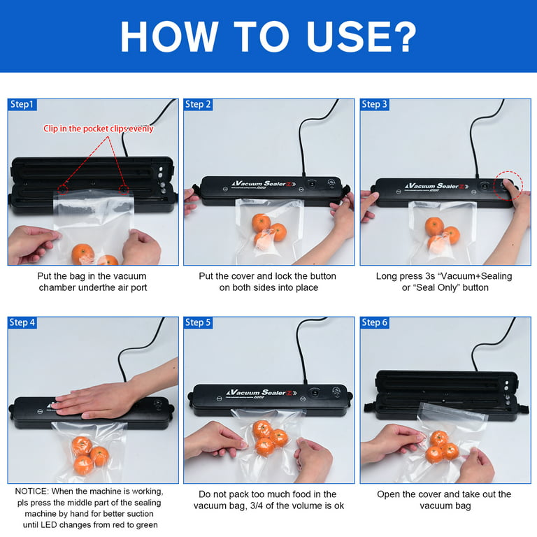 how to use vacuum sealer machine 
