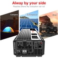 thumbnail image 5 of CNSWIPOWER 3000W (Potencia máxima 6000W) inversor de Onda sinusoidal Pura CC 48V a CA 120V 60 Hz convertidor Solar para Uso doméstico (DC48V (Rango 40V-60V) 3000W), 5 of 5