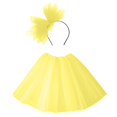 thumbnail image 1 of Robes Tutu pour Filles Tout-Petits Jupe Tutu Ballet Fêtes Performance Demi-Jupe avec Bandeau Ensemble Robe Vêtements Enfants Robe Fille Vêtements Taille Unique, 1 of 2