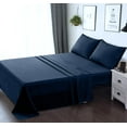 thumbnail image 2 of Complete Full Sheet Set - Breathable and Soft - Flat Sheet, Fitted Sheet, 2 Pillow Cases - Deep Pocket and Easy Care, 2 of 7