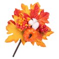 thumbnail image 1 of Hojas de arce artificiales de plástico, enredadera otoñal con guirnalda de calabazas. mi, 1 of 7