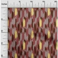 thumbnail image 2 of oneOone Polyester Spandex Maroon Fabric Ikat Fabric For Sewing Printed Craft Fabric By The Yard 56 Inch Wide, 2 of 4