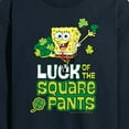 thumbnail image 3 of SpongeBob SquarePants - Luck Of The Square Pants - Men's Long Sleeve T-Shirt, 3 of 6