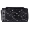thumbnail image 3 of Pre-Owned Christian Louboutin Panettone Wallet XL Clutch 1175110 Black Leather Beaded, 3 of 8