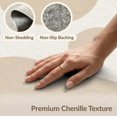 thumbnail image 6 of ODIKA 9'x12' Washable Area Rug Low Pile, Flatwoven, Beige Gray Abstract Shapes Design Contemporary Artistic in Neutral for Great Room, Indoor Concept, Large Living, 6 of 7