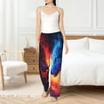 thumbnail image 4 of Sikiie Red And Blue Fire Wolf Women’s Ultra-Soft Comfy Lounge Pants Sleepwear Comfy Lounge Pants Drawstring Sleep Bottoms with PocketsXX-Large, 4 of 6