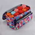 thumbnail image 2 of Bewildely Bolsa de tejer, organizador de hilo, contenedor de agujas, mano de obra fina exquisita, suministros de costura, accesorios para el De coser, 2 of 6