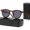 Wood Grain Black And Gray, variant on Retro Sunglasses Korean Fashion Simple Lightweight Eyewear with Resin Lens and PC Frame Street Shot Look Frame Width