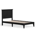 thumbnail image 4 of Cottage Style Solid Wood Platform Bed in Twin - Ebony (Black), 4 of 8