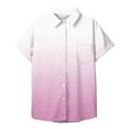 thumbnail image 7 of Pink Women Shirts, Shirts For Women Cotton Womens Short Sleeve Shirts V Neck Collared Button Down Blouse Tops Camp Shirt S 6Xl,Women Shirts 6XL, 7 of 7