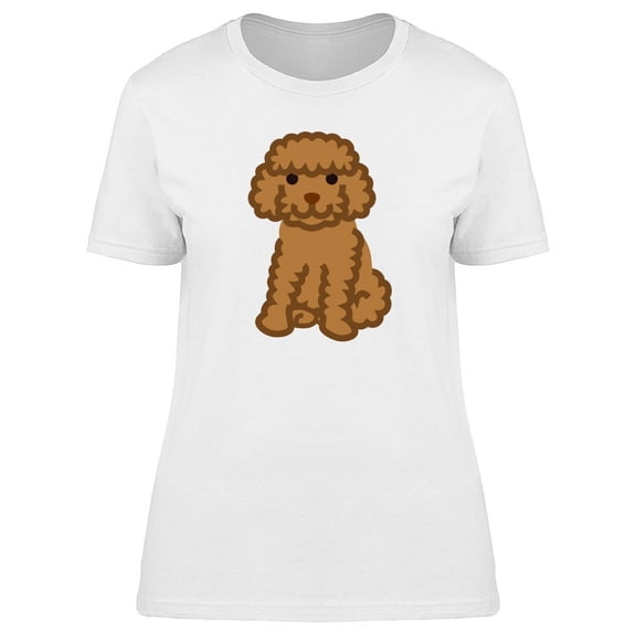 Miniature Poodle Clip Art T-Shirt Women -Image by Shutterstock, Female x-Large