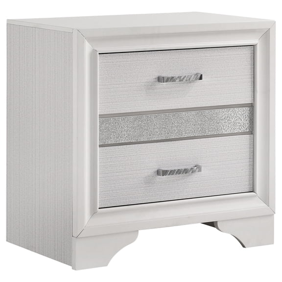 Miranda 3-drawer Nightstand Bedside Table White