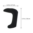 thumbnail image 2 of OUNONA Musical Instrument Use Black Silicone Ergonomic Support 1Pack, 2 of 8