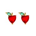 thumbnail image 4 of Boucles d'Oreilles Fruits Frais Pêche Fraise Boucles d'Oreilles Sauvages, 4 of 9