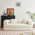 thumbnail image 5 of YINIX 81.6" Sleeper Sofa with Two Pillows, Comfy Modular Convertable Sofa Couch for Living Room, Small Spaces, Beige, 5 of 12