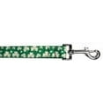 thumbnail image 2 of Pet Dog  Cat Nylon Collar or Leash, "Shamrocks", 2 of 2