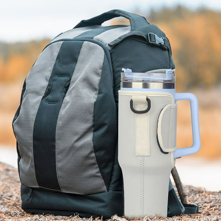 40OZ Tumbler with Handle Carrier Holder, Adjustable Shoulder