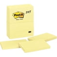 thumbnail image 1 of Post-it MMM655YW 3 x 5 Po. Bloc-Notes Original, Jaune Canari - Lot de 12, 1 of 1