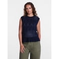 thumbnail image 2 of Scenario Women's Texture Peplum Tank Sweater, Lightweight, Sizes XS-XXXL, 2 of 6
