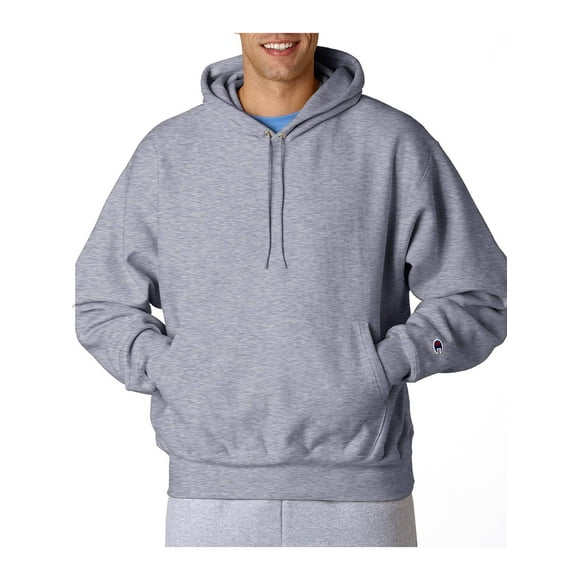 Champion 12 oz. 82/18 Reverse Weave Pullover Hood, Oxford Gray, S