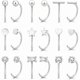 thumbnail image 1 of Chenchen 9 Pairs 14K Gold Stay Close Hoop Huggie Half Hoop Earrings Cartilage Helix Open Hugging for Women | Hypoallergenic 316L Stainless Steel Jewelry Set Trending Women's Day Gifts, 1 of 1