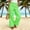 Mint Green, variant on Womens Summer Mint Green Gingham Wide Leg Pants, High Waisted Elastic Waist, Relaxed Cropped Palazzo with Pockets,Size 3XL
