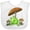 AA-White, variant on Inktastic Cute Frog and Mushroom Umbrella Boys or Girls Baby Bib