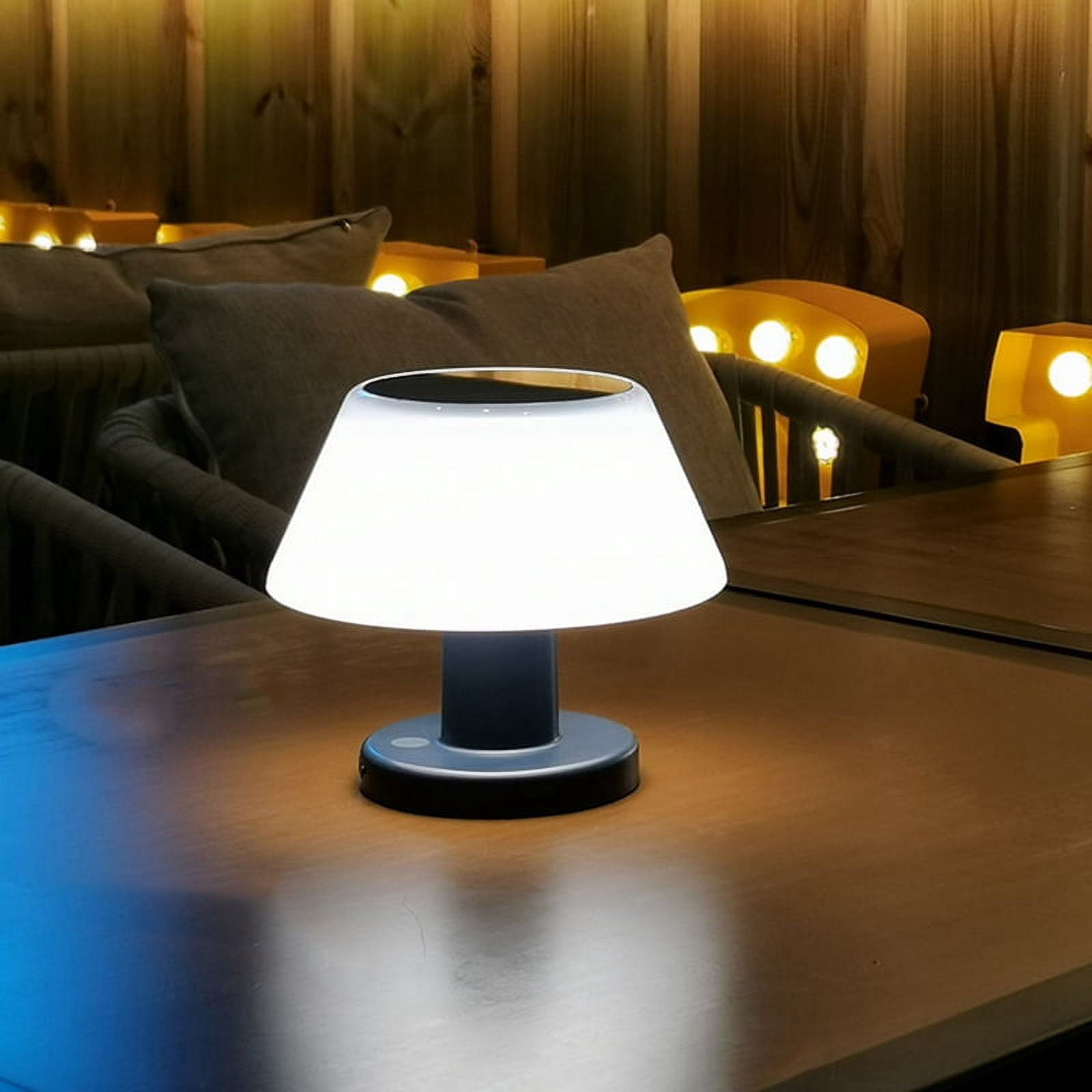 Outdoor Solar Table Lamp Waterproof Garden Indoor Desk Solar Read Lamp Dimmable Cordless Night Light