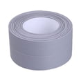thumbnail image 1 of Sealing Strips PVC Colorful Wall Sticker Smooth Self Adhesive Tape Toilet Corner Windows Bathroom Kitchen Sink Restaurant 3.2m*3.8cm Gray, 1 of 7